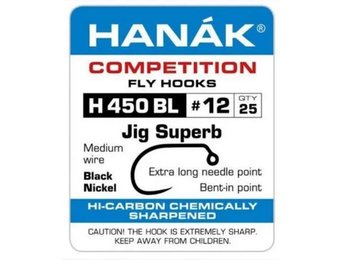 Hanak H450 Barbless Jig Hook 25 Pack