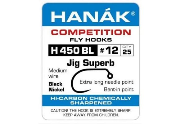 Hanak H450 Barbless Jig Hook 25 Pack