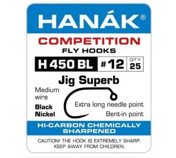 Hanak H450 Barbless Jig Hook 25 Pack