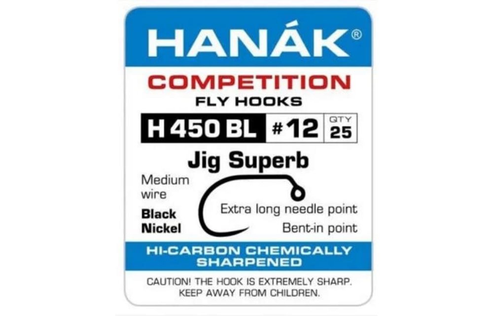 Hanak H450 Barbless Jig Hook 25 Pack