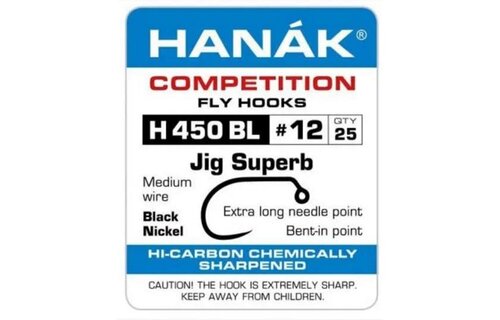 Hanak H450 Barbless Jig Hook 25 Pack