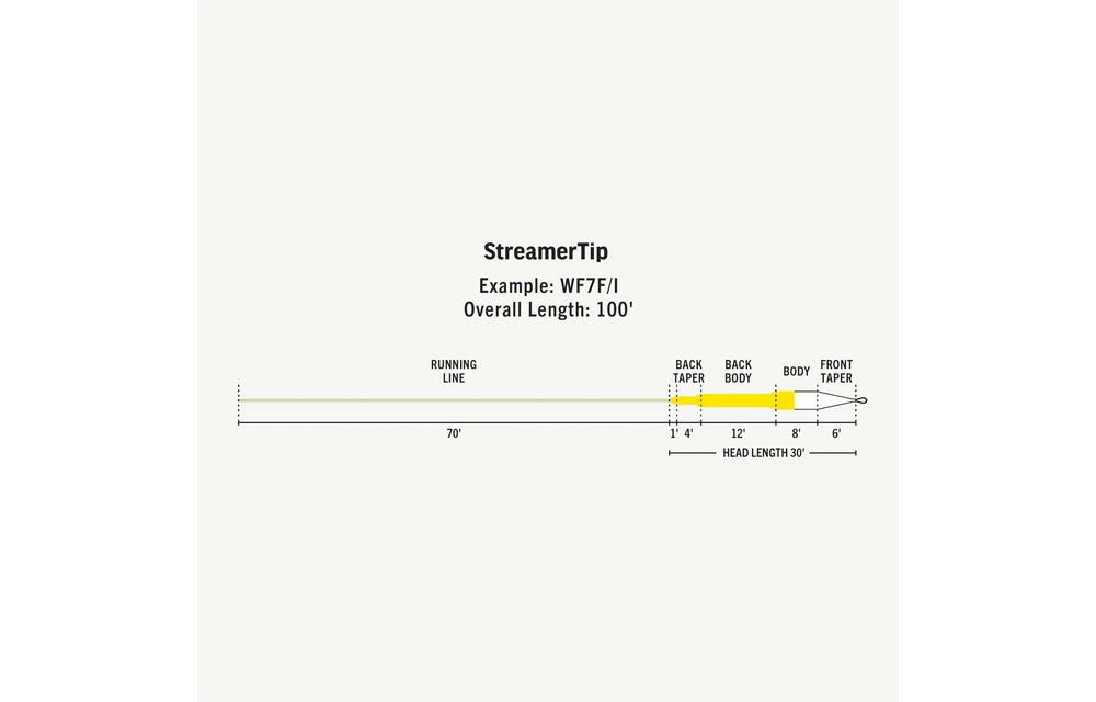 RIO RIO Streamer Tip Fly Line Salmon River Fly Box