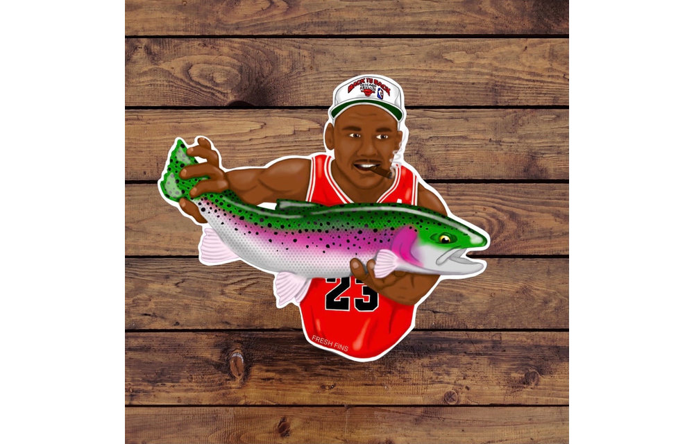 Fresh Fins "The GOAT" Sticker
