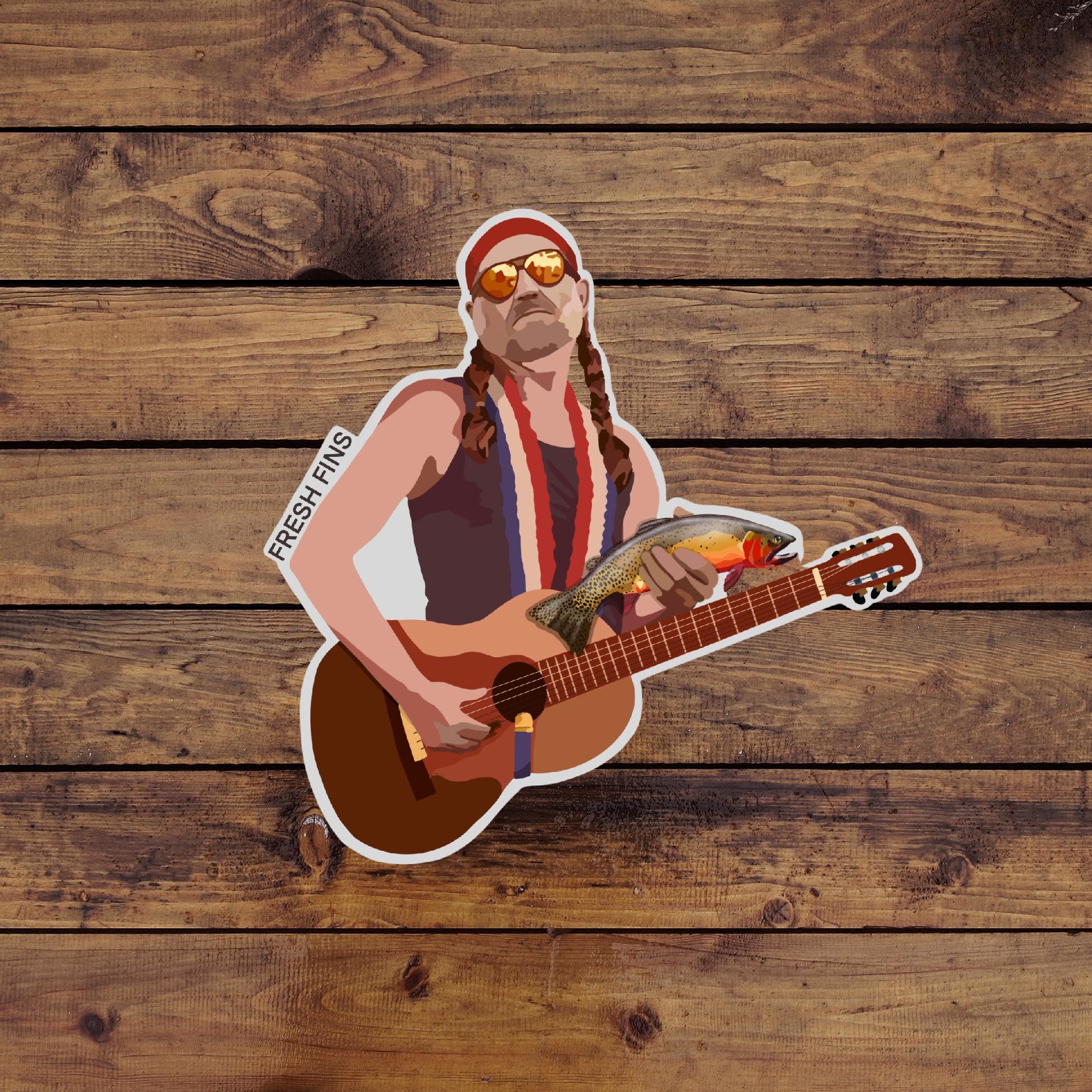 Fresh Fins "Willie's Wonder Cutty" Sticker