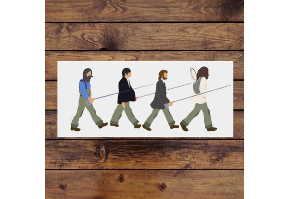 Fresh Fins "Road To The River" Sticker