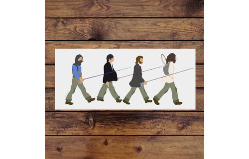 Fresh Fins "Road To The River" Sticker