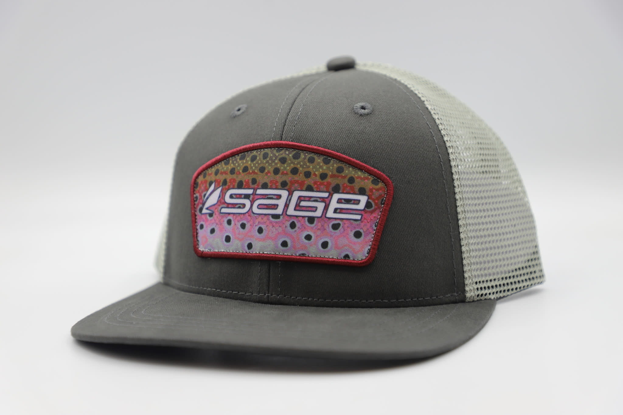 Sage Hat: Patch Trucker Rainbow Trout – Out Fly Fishing