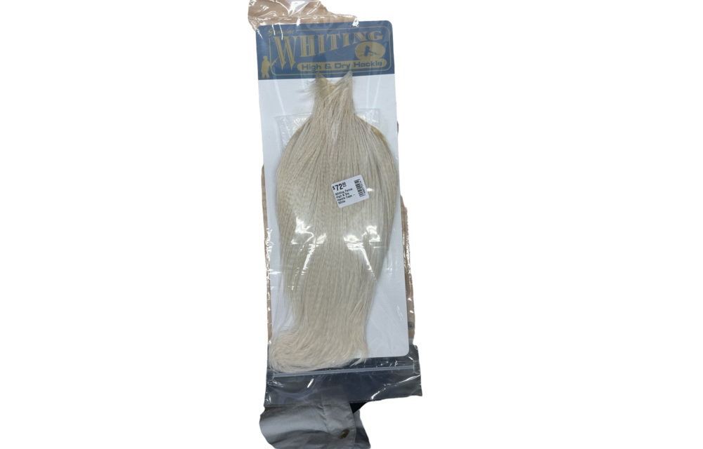 Whiting Farms High & Dry Hackle Cape - White