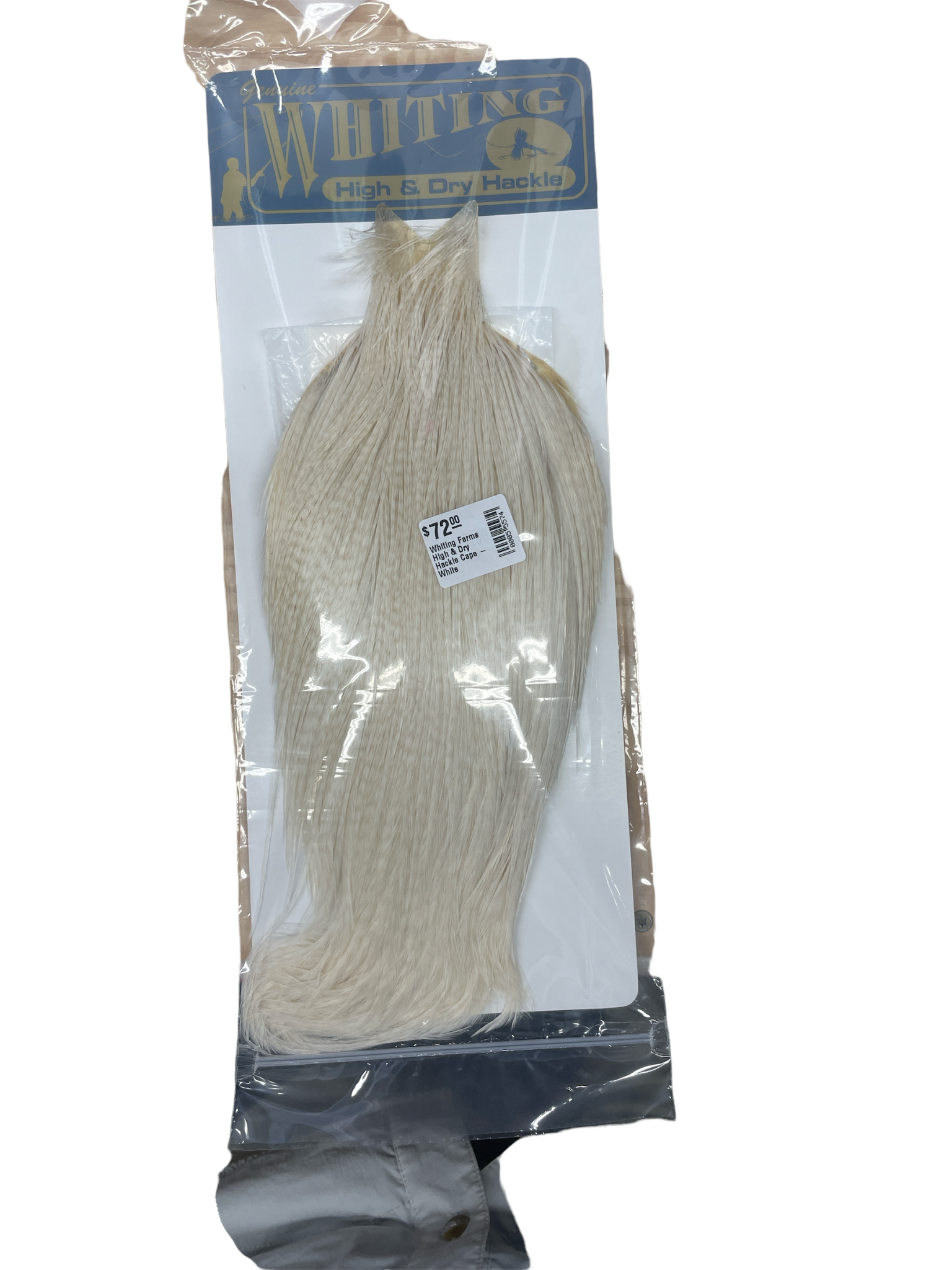 Whiting Farms High & Dry Hackle Cape - White