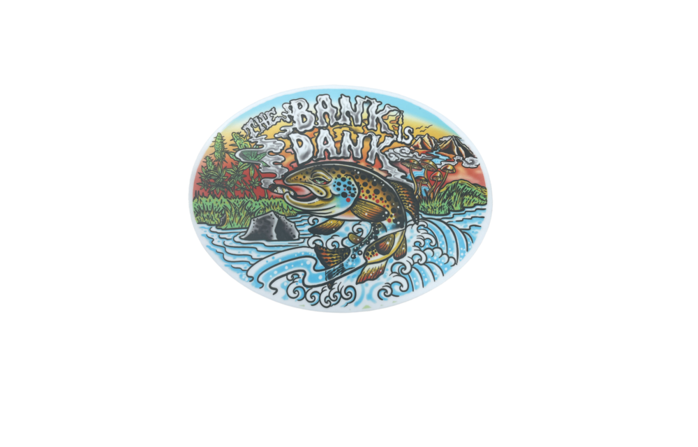 Cosmic Stream The Bank is Dank Sticker