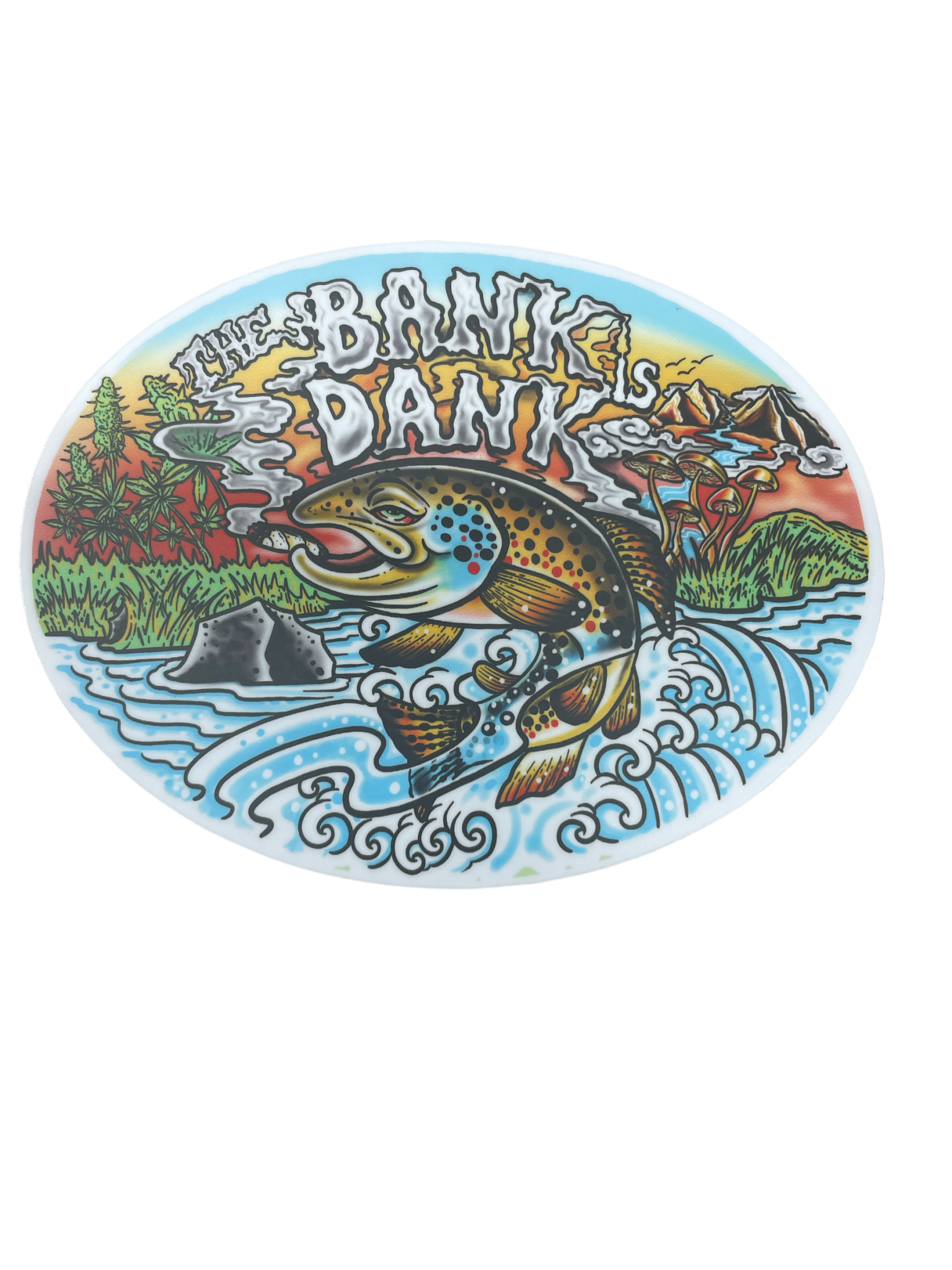 Cosmic Stream The Bank is Dank Sticker