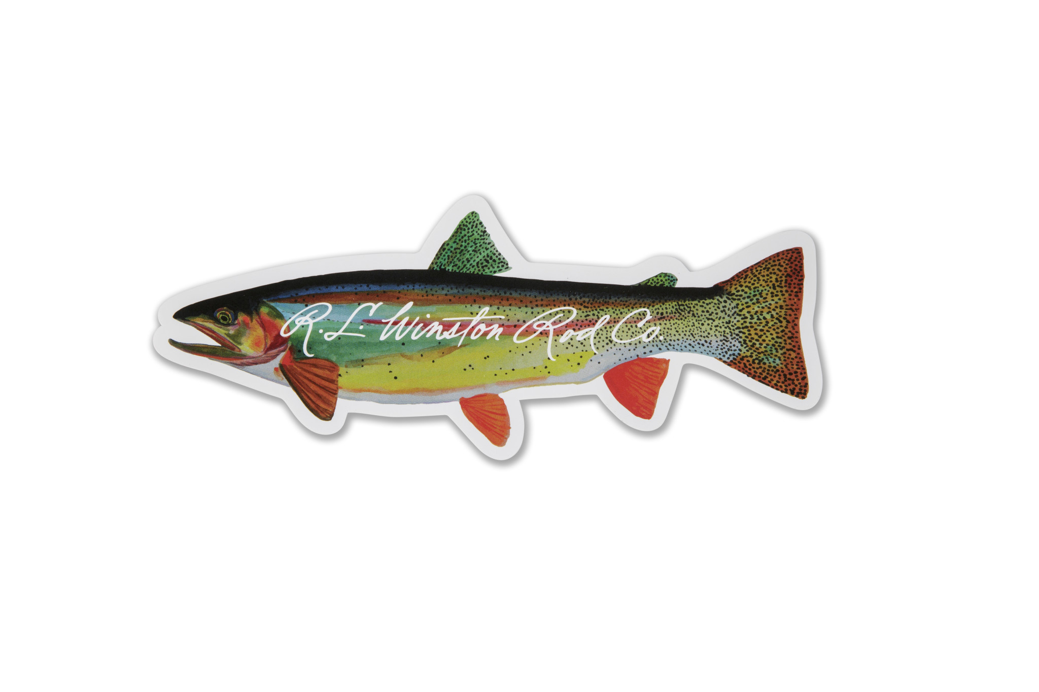 R.L. Winston 6" Cutthroat Trout Sticker