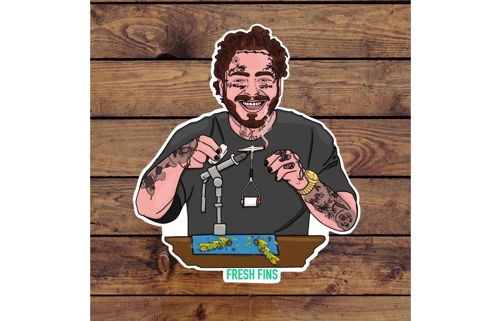 Fresh Fins Posty's Vice Sticker