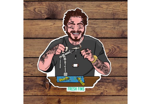 Fresh Fins Posty's Vice Sticker