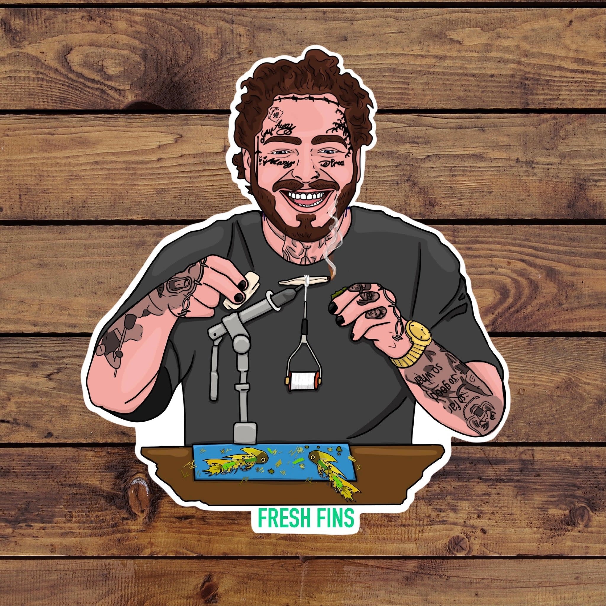 Fresh Fins Posty's Vice Sticker