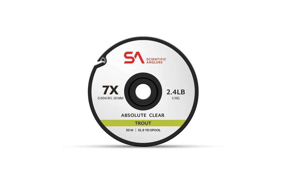 Scientific Anglers Absolute Trout Tippet - Clear - 30m