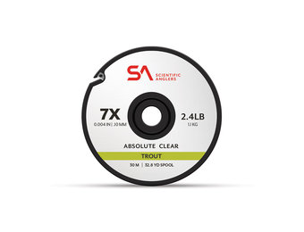 Scientific Anglers Absolute Trout Tippet - Clear - 30m