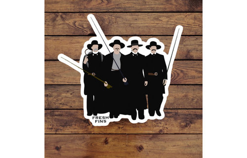 Fresh Fins "Huckleberry" Sticker