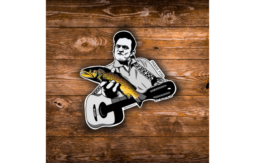 Fresh Fins Johnny Cast Sticker