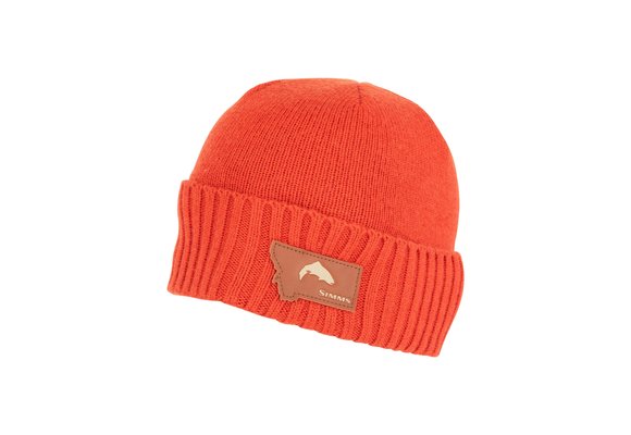 Big Sky Wool Beanie - Simms Orange
