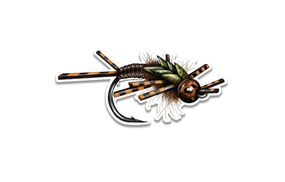 Bozeman Creative Stonefly Sketch Sticker