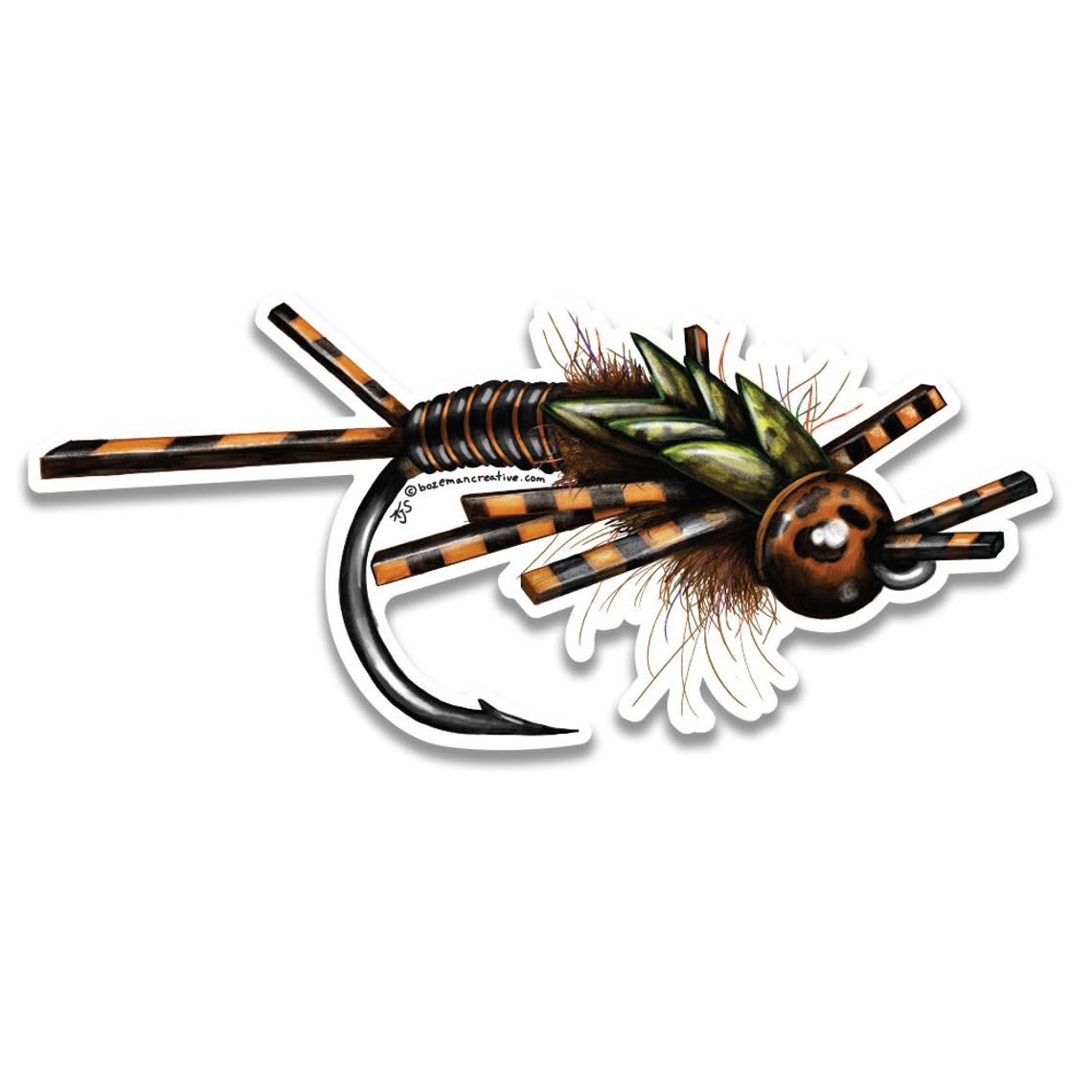 Bozeman Creative Stonefly Sketch Sticker