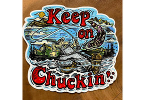 Cosmic Stream "Keep On Chuckin'" Sticker