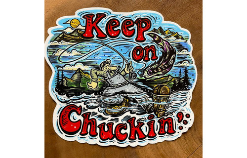 Cosmic Stream "Keep On Chuckin'" Sticker