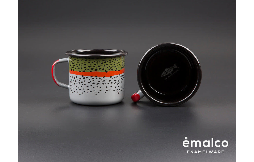RYW Enamel Camp Mug - Rainbow Trout Skin