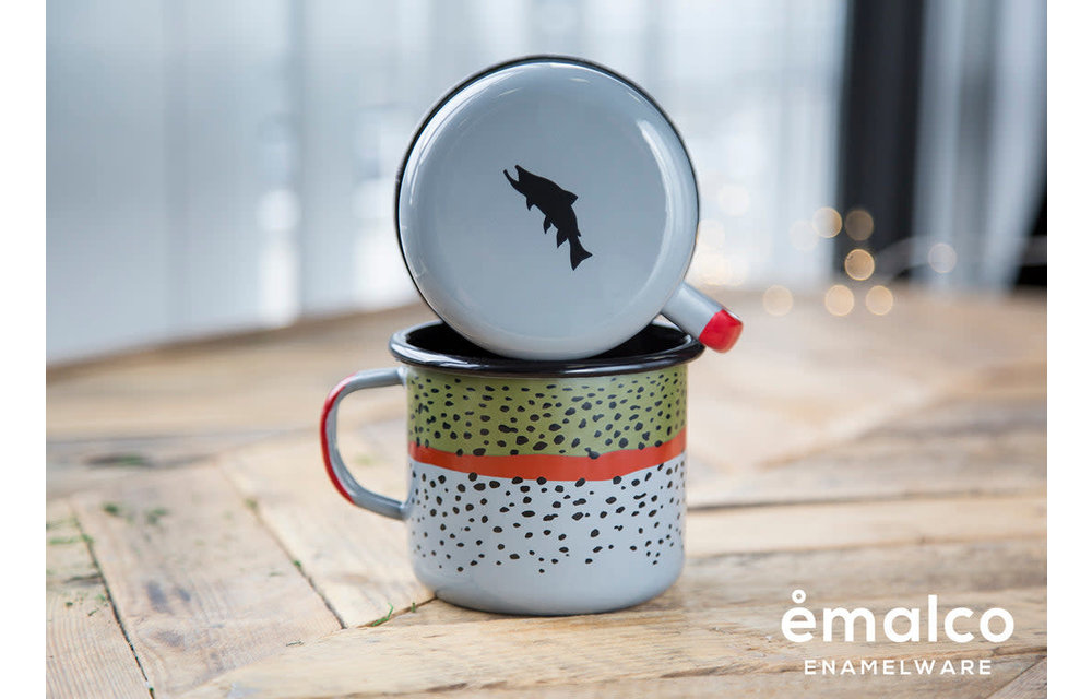 RYW Enamel Camp Mug - Rainbow Trout Skin