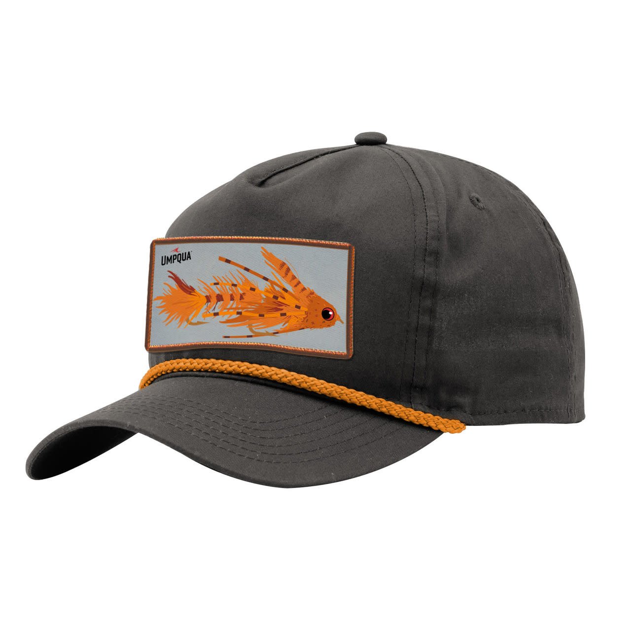 HAT ROPE MEAT SLINGER GRAY/ORANGE Salmon River Fly Box