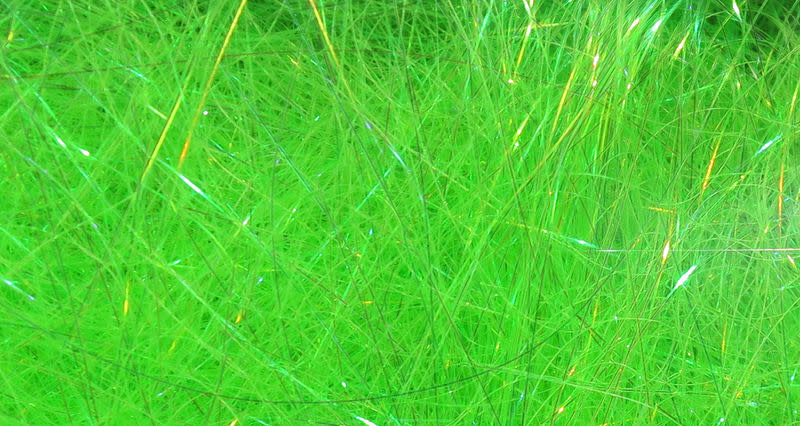 8 inch Ice Wing Fiber #127 Fl. Chartreuse