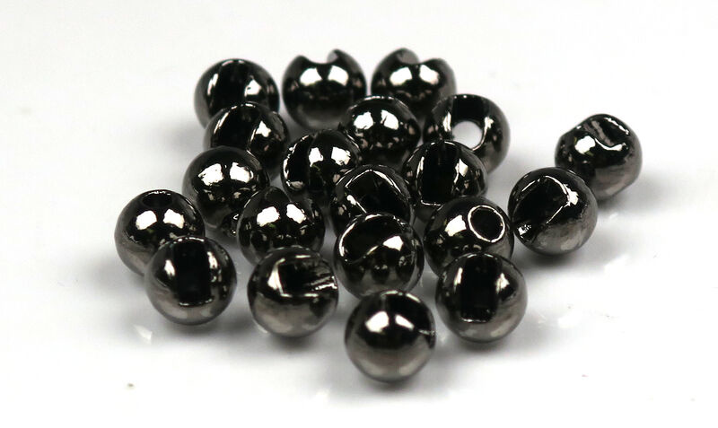 Hareline Black Slotted Tungsten Beads