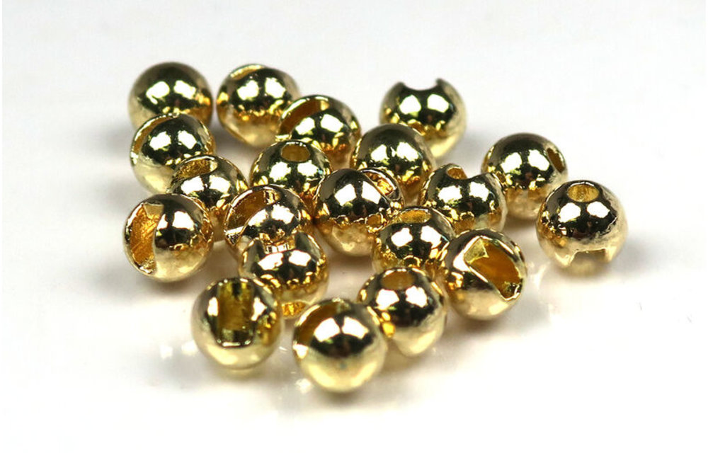 Hareline Gold Slotted Tungsten Beads