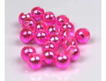 Hareline Metallic Pink Slotted Tungsten Beads