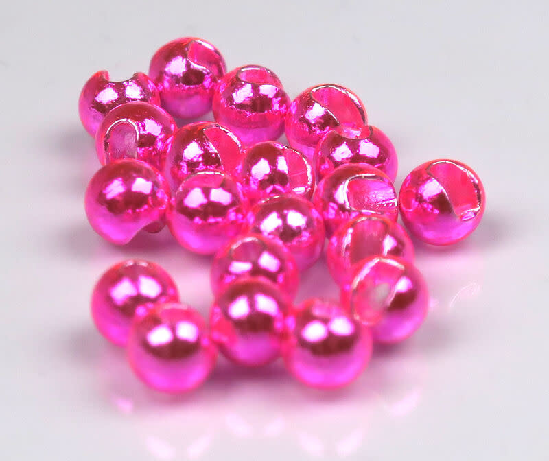 Hareline Metallic Pink Slotted Tungsten Beads