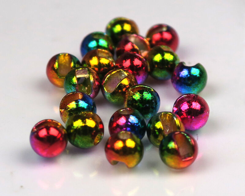 Hareline Rainbow Slotted Tungsten Beads
