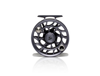 Hatch Outdoors Iconic 5+ Mid-Arbor Fly Reel Grey/Black