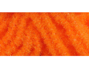 Trilobal Antron Chenille Medium #129 Fl. Fire Orange
