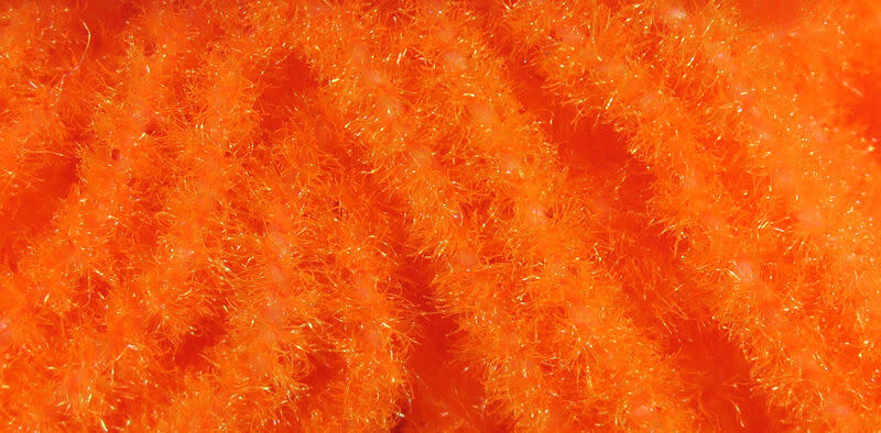 Trilobal Antron Chenille Medium #129 Fl. Fire Orange