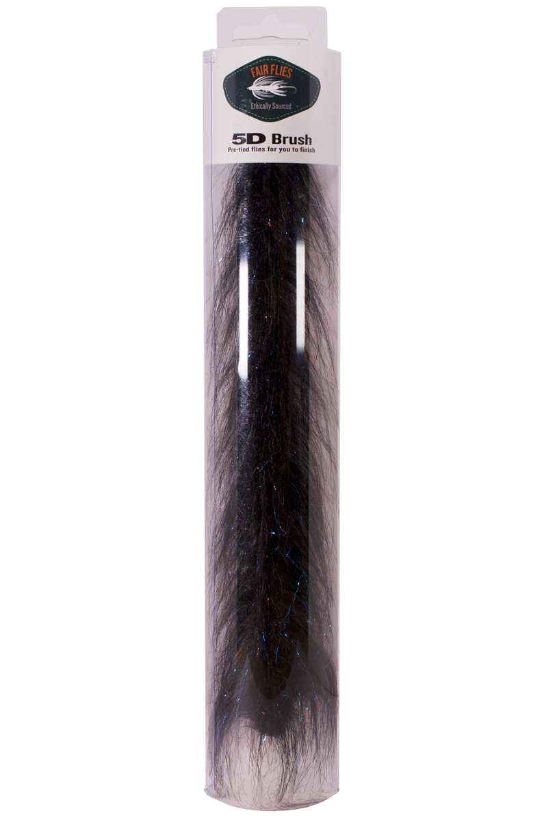 Fair Flies Crystal Leech Black 5D Brush