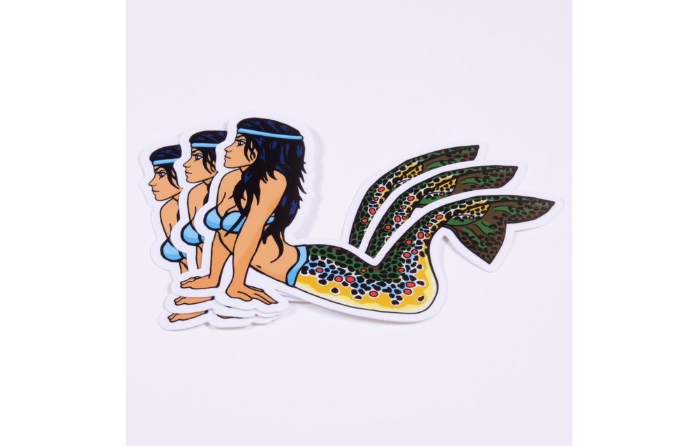 Bozeman Creative Brown Mertrout Sticker 5"