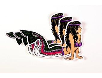 Bozeman Creative Rainbow Mertrout Sticker 5"