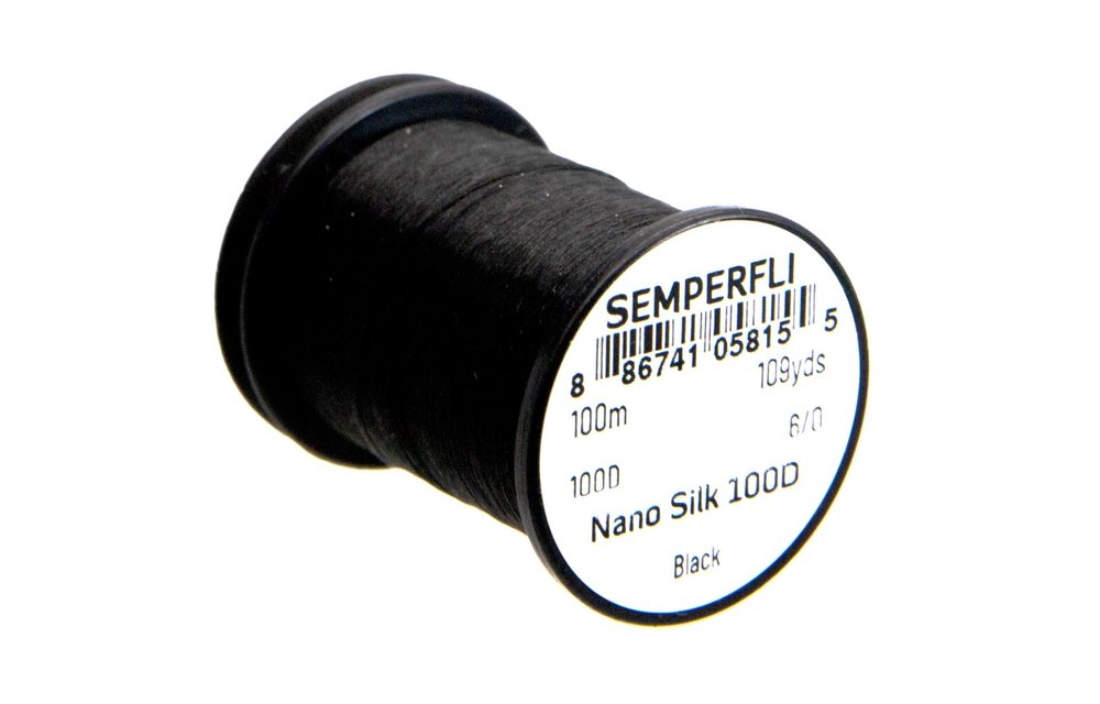 SEMPERFLI Nanosilk 6/0 100D Thread - Black