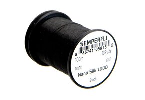 SEMPERFLI Nanosilk 6/0 100D Thread - Black