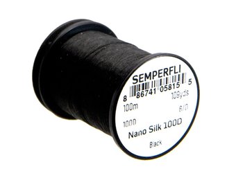 SEMPERFLI Nanosilk 6/0 100D Thread - Black