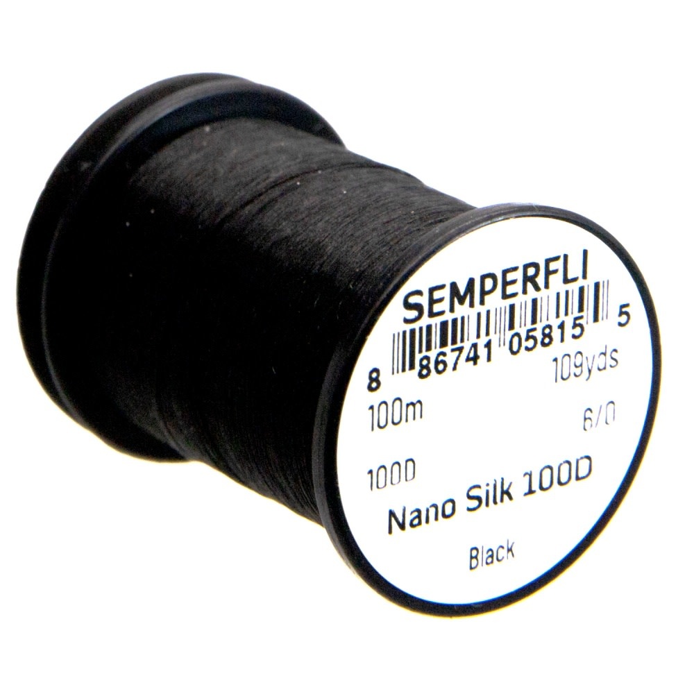 SEMPERFLI Nanosilk 6/0 100D Thread - Black