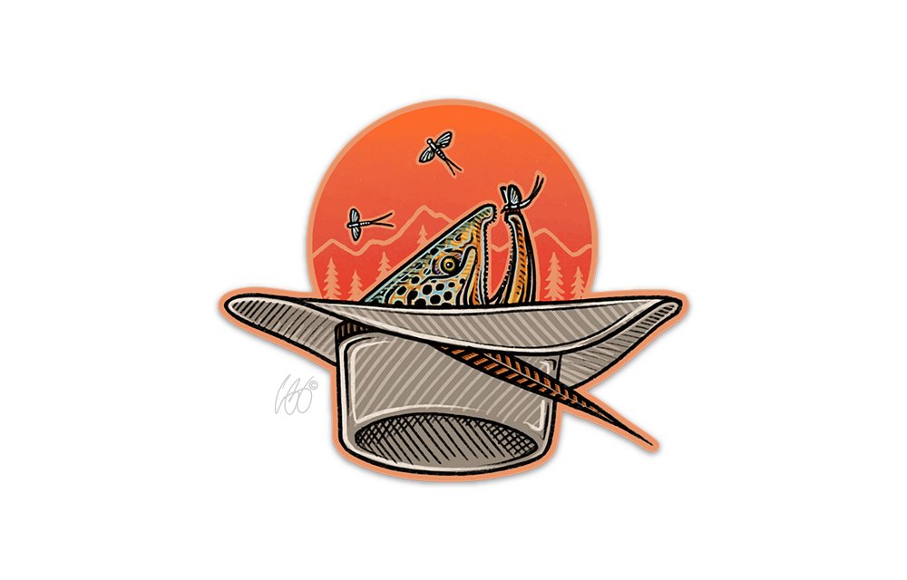 Casey Underwood Stetson Sipper Sticker