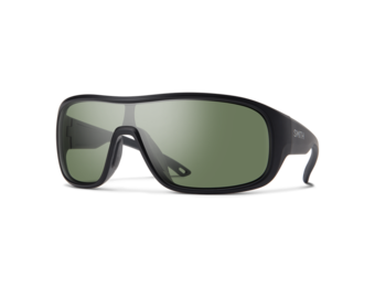 Smith Spinner Sunglasses- Matte Black || ChromaPop Polarized Grey Green