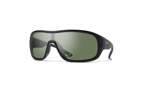 Smith Spinner Sunglasses- Matte Black || ChromaPop Polarized Grey Green